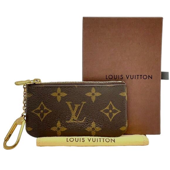 Authentic LV Louis Vuitton Monogram Pochette Cles Coin Case W/Box - Picture 1 of 12